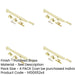 PACK Premium Modern Lockable Casement Stays Polished Brass 250mm Enhanced Security Window-1
