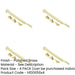 PACK Modern Non-Lockable Casement Stays 250mm Polished Brass Finish Enhanced Window Functionality Window-1