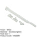 Stylish 250mm White Non-Lockable Casement Stays Windows Window-1