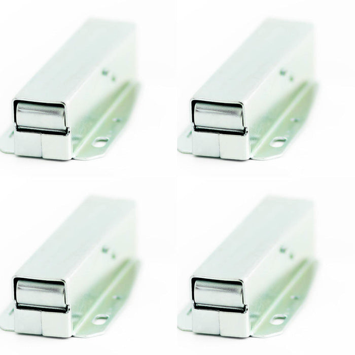 PACK Touch Catch Zinc Plate 75x35mm Durable Versatile Cupboard Door Catch