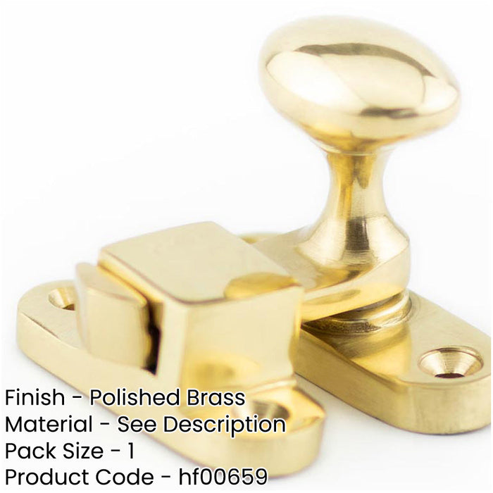 Polished Brass Showcase Catch 51mm Cabinets Cupboard Door Catch-1