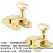 PACK Polished Brass Showcase Catch 51mm Cabinets Cupboard Door Catch (1)-1