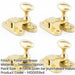 PACK Polished Brass Showcase Catch 51mm Cabinets Cupboard Door Catch-1