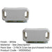 PACK Premium Magnetic Catches Cabinets 42x18mm White Cupboard Door Catch (1)-1
