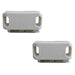 PACK Premium Magnetic Catches Cabinets 42x18mm White Cupboard Door Catch (1)