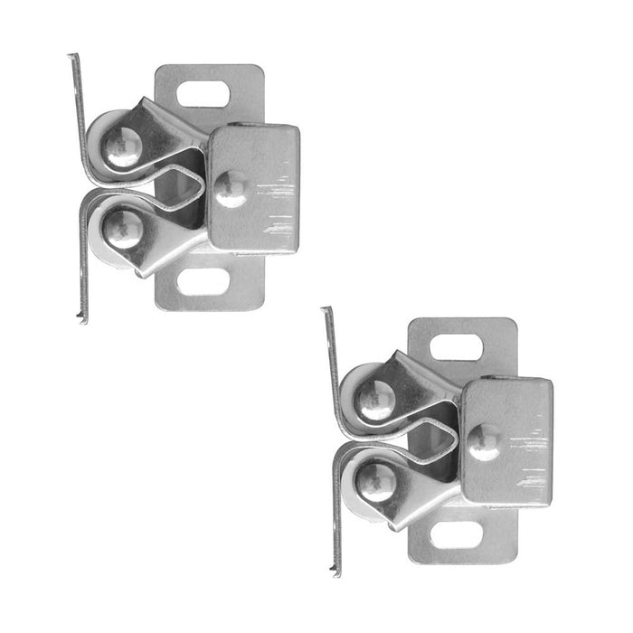 PACK Durable Double Roller Catch 31x18mm Zinc Plate Secure Cabinet Closure Cupboard Door Catch (1)