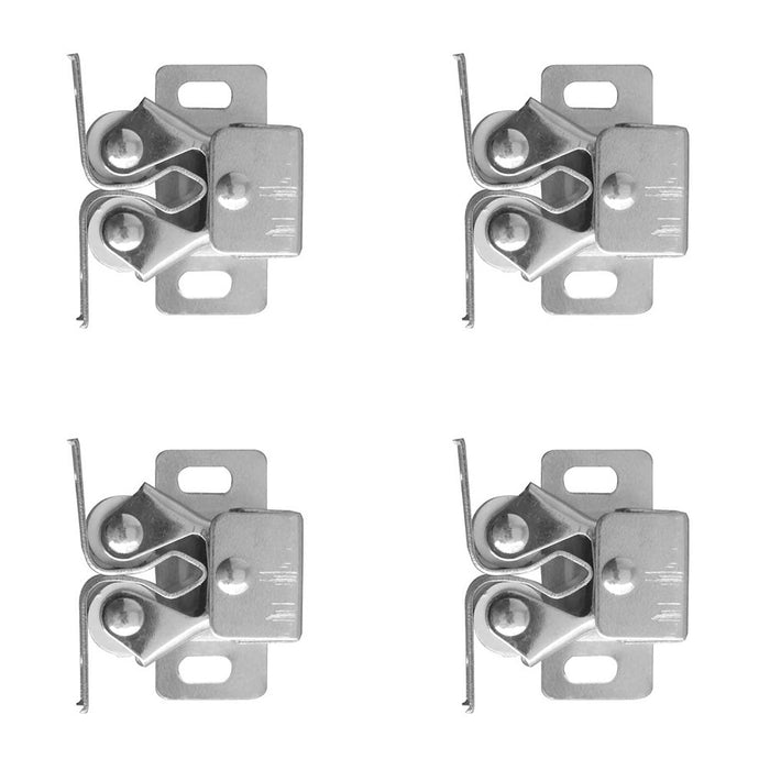 PACK Durable Double Roller Catch 31x18mm Zinc Plate Secure Cabinet Closure Cupboard Door Catch