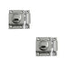 PACK Durable Polished Chrome Cabinet Catch 56x36mm Secure Closures Cupboard Door Catch (1)