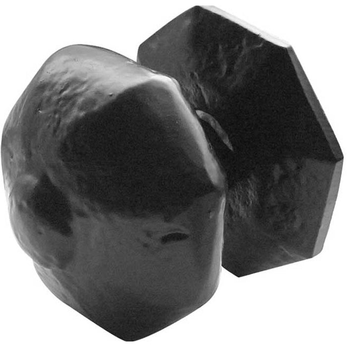 Elegant Antique Black Centre Door Knob 72mm Diameter External Front Door Knob