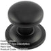 Elegant Matt Black Stainless Steel Centre Door Knob Stylish Interiors External Front Door Knob-1