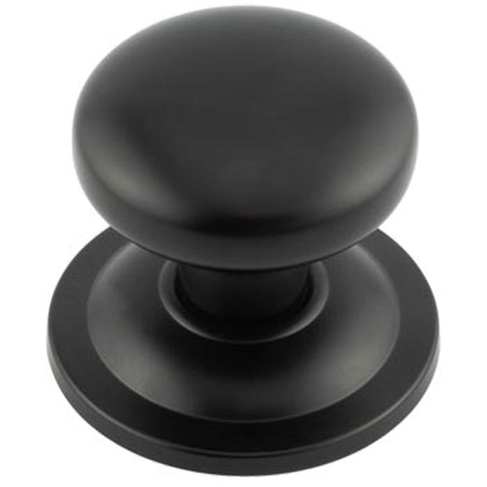 Elegant Matt Black Stainless Steel Centre Door Knob Stylish Interiors External Front Door Knob