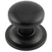 Elegant Matt Black Stainless Steel Centre Door Knob Stylish Interiors External Front Door Knob