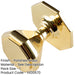 Elegant 70mm Polished Brass Centre Door Knob Stylish Interiors External Front Door Knob-1