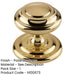 Elegant 102mm Polished Brass Centre Door Knob Stylish Interiors External Front Door Knob-1
