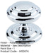 Stylish Polished Chrome Door Knob 102mm Elegant Interiors External Front Door Knob-1