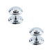 PACK Stylish Polished Chrome Door Knob 102mm Elegant Interiors External Front Door Knob