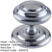 Stylish 102mm Satin Chrome Centre Door Knob Modern Homes External Front Door Knob-1