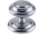 Stylish 102mm Satin Chrome Centre Door Knob Modern Homes External Front Door Knob