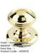 Premium 66mm Polished Brass Centre Door Knob Elegant Interiors External Front Door Knob-1