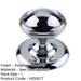 Elegant 66mm Polished Chrome Centre Door Knob Modern Homes External Front Door Knob-1