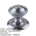 Stylish 66mm Satin Chrome Centre Door Knob Modern Interiors External Front Door Knob-1
