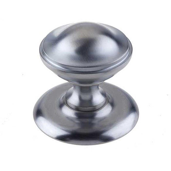 Stylish 66mm Satin Chrome Centre Door Knob Modern Interiors External Front Door Knob