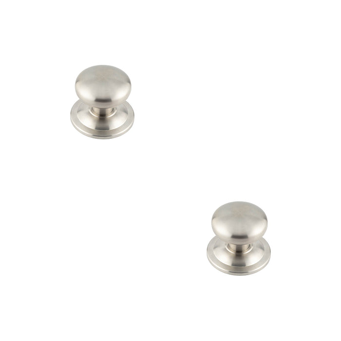 PACK Premium Satin Stainless Steel Centre Door Knob 70mm Durable Stylish Design External Front Door Knob