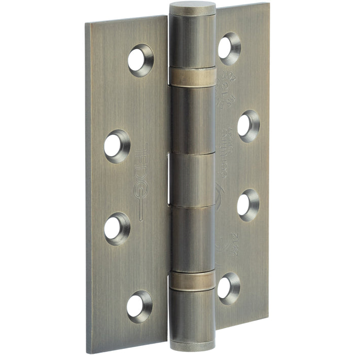 Heavy-Duty Certifire Grade Stainless Steel Ball Bearing Hinges 102x76x3mm Antique Brass 30/60 Fire Door Hinge