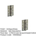 PACK Heavy-Duty Certifire Grade Stainless Steel Ball Bearing Hinges 102x76x3mm Antique Brass 30/60 Fire Door Hinge (1)-1