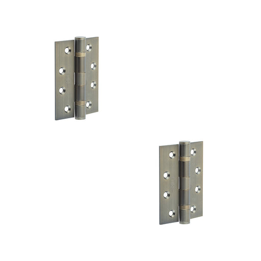 PACK Heavy-Duty Certifire Grade Stainless Steel Ball Bearing Hinges 102x76x3mm Antique Brass 30/60 Fire Door Hinge (1)