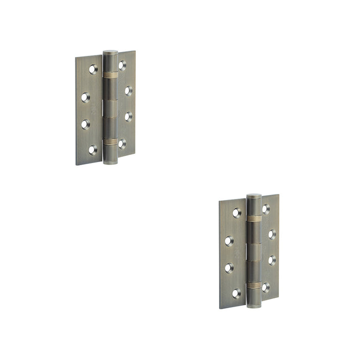 PACK Heavy-Duty Certifire Grade Stainless Steel Ball Bearing Hinges 102x76x3mm Antique Brass 30/60 Fire Door Hinge (1)