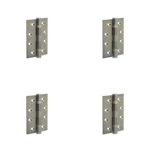 PACK Heavy-Duty Certifire Grade Stainless Steel Ball Bearing Hinges 102x76x3mm Antique Brass 30/60 Fire Door Hinge