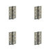 PACK Heavy-Duty Certifire Grade Stainless Steel Ball Bearing Hinges 102x76x3mm Antique Brass 30/60 Fire Door Hinge