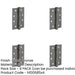 PACK Heavy-Duty Certifire Stainless Steel Grade Ball Bearing Hinges 102x76x3mm Dark Bronze 30/60 Fire Door Hinge-1