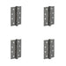 PACK Heavy-Duty Certifire Stainless Steel Grade Ball Bearing Hinges 102x76x3mm Dark Bronze 30/60 Fire Door Hinge