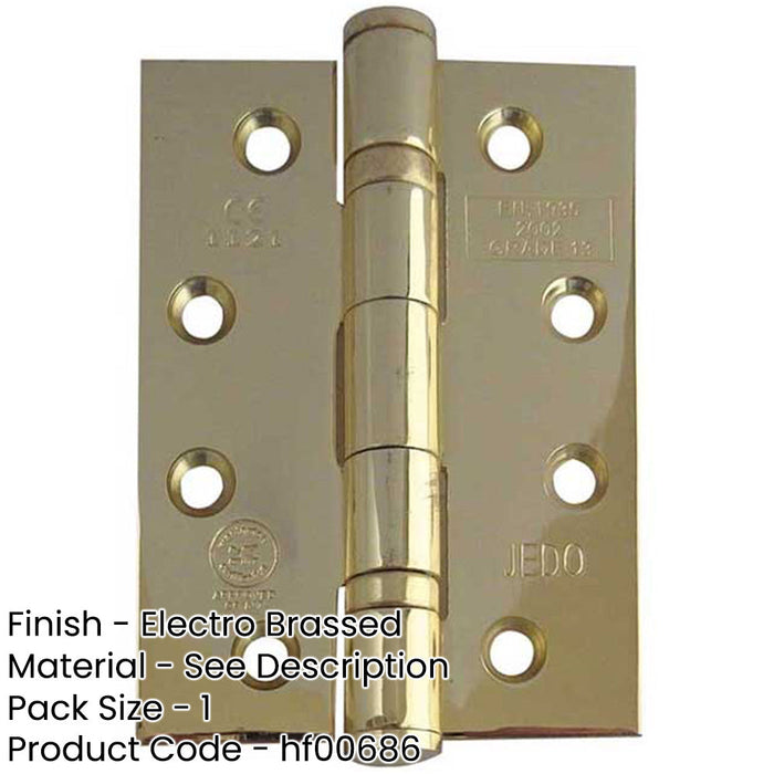 Heavy-Duty Certifire Stainless Steel Ball Bearing Hinges 102x76x3mm 30/60 Fire Door Hinge-1