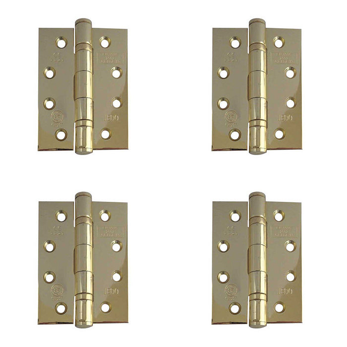 PACK Heavy-Duty Certifire Stainless Steel Ball Bearing Hinges 102x76x3mm 30/60 Fire Door Hinge