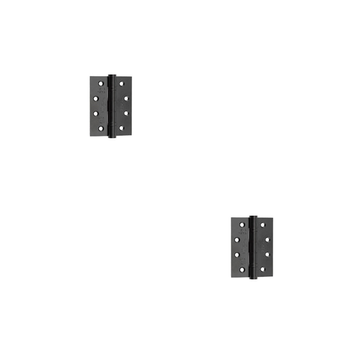 PACK Heavy-Duty Certifire Stainless Steel Ball Bearing Hinges 102x76mm Black Finish 30/60 Fire Door Hinge (1)
