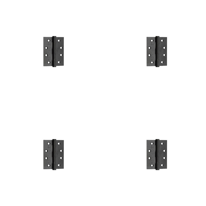 PACK Heavy-Duty Certifire Stainless Steel Ball Bearing Hinges 102x76mm Black Finish 30/60 Fire Door Hinge