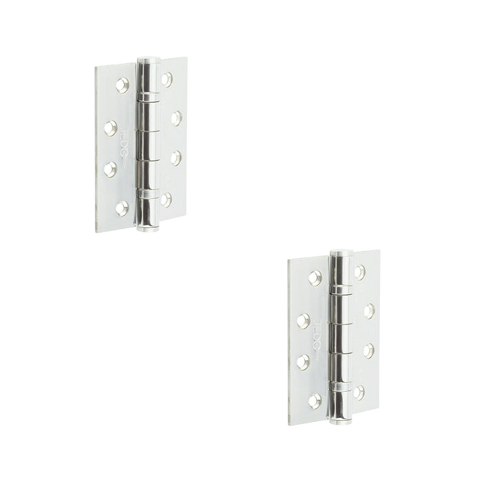PACK Heavy-Duty Certifire Stainless Steel Grade Ball Bearing Hinges 102x76x3mm 30/60 Fire Door Hinge (1)
