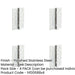 PACK Heavy-Duty Certifire Stainless Steel Grade Ball Bearing Hinges 102x76x3mm 30/60 Fire Door Hinge-1