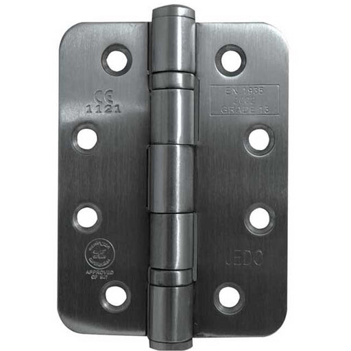 Premium Grade Radiused Ball Bearing Hinges 102x76x3mm Satin Stainless Steel 30/60 Fire Door Hinge