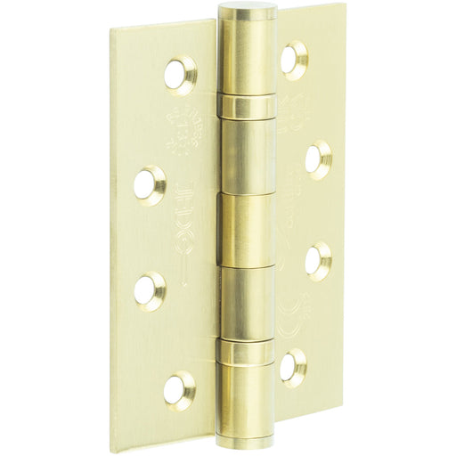 Heavy-Duty Certifire Stainless Steel Grade Ball Bearing Hinges 102x76x3mm Satin Brass Finish 30/60 Fire Door Hinge