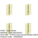 PACK Heavy-Duty Certifire Stainless Steel Grade Ball Bearing Hinges 102x76x3mm Satin Brass Finish 30/60 Fire Door Hinge-1