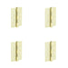 PACK Heavy-Duty Certifire Stainless Steel Grade Ball Bearing Hinges 102x76x3mm Satin Brass Finish 30/60 Fire Door Hinge