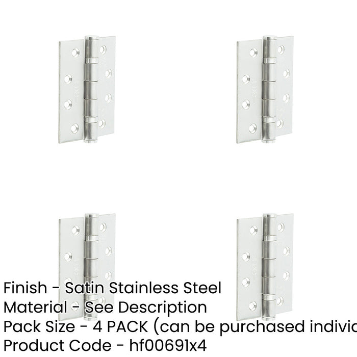 PACK High-Quality Certifire Stainless Steel Grade Ball Bearing Hinges Heavy Doors 30/60 Fire Door Hinge-1