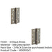 PACK Certifire Stainless Steel Grade Polymer Bearing Hinge with Antique Brass Finish 30/60 Fire Door Hinge (1)-1