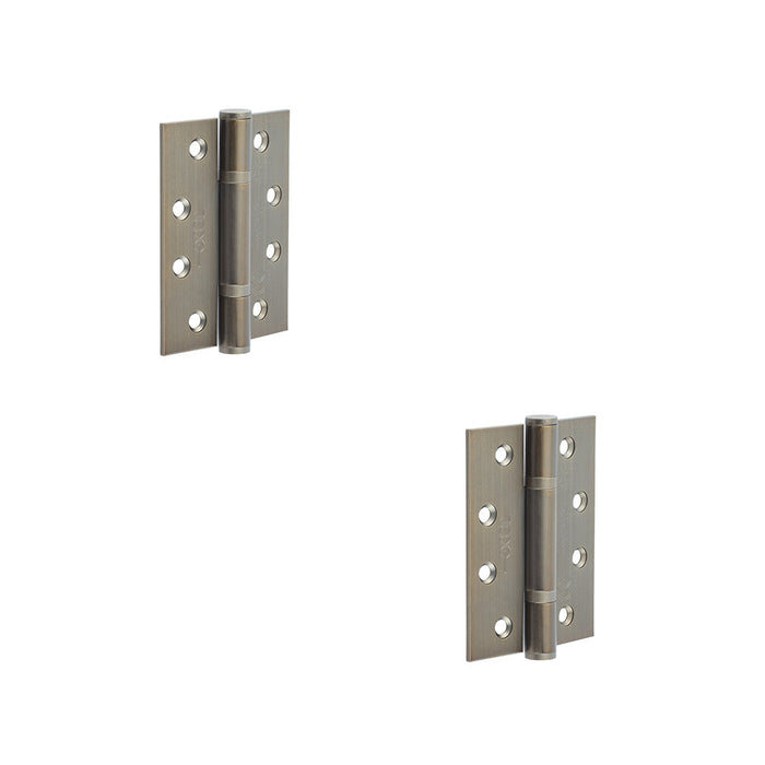 PACK Certifire Stainless Steel Grade Polymer Bearing Hinge with Antique Brass Finish 30/60 Fire Door Hinge (1)