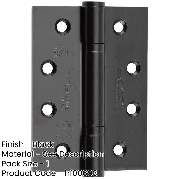 Premium Grade Stainless Steel Polymer Bearing Hinge Knuckle Black Finish 30/60 Fire Door Hinge-1
