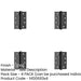 PACK Premium Grade Stainless Steel Polymer Bearing Hinge Knuckle Black Finish 30/60 Fire Door Hinge-1